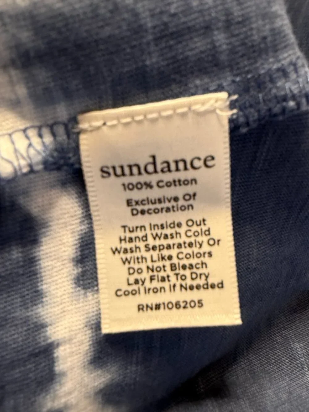 Sundance Elara Tie Dye Faux Wrap Mini Dress Women's Medium Blue Relaxed Fit